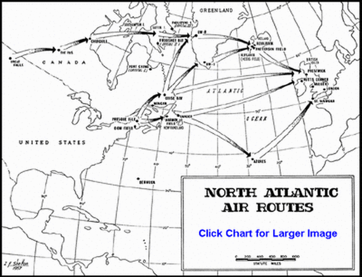 North Atlantic Route Chart